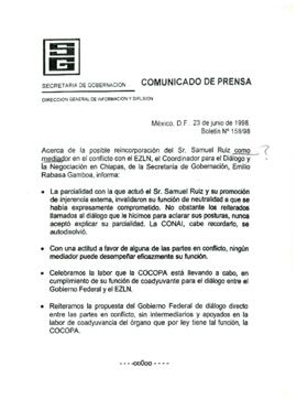 
Comunicado de prensa.


