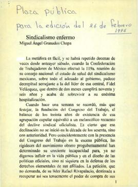 
Sindicalismo enfermo.


