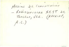
Medios de comunicación.


