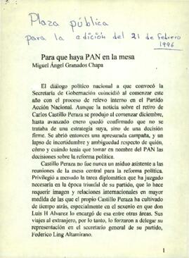 
Para que haya PAN en la mesa.


