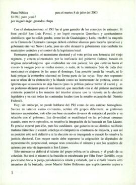 
El PRI, pero ¿cuál?.


