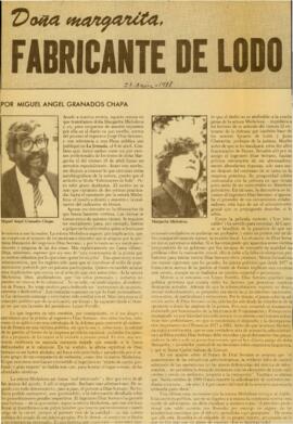 
Doña Margarita, fabricante de lodos.


