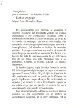 
Doble lenguaje.


