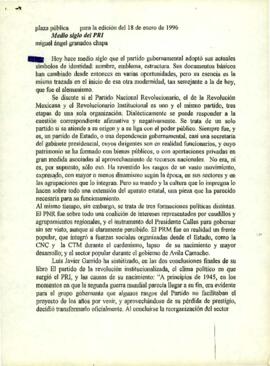 
Medio siglo del PRI.


