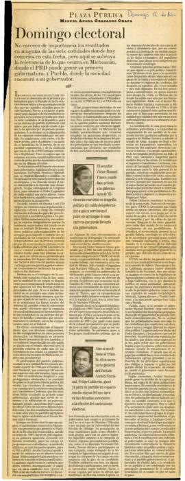 
Domingo electoral.


