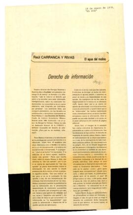 
Derecho de Información.


