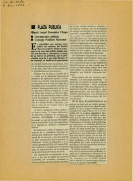 
Documentos priístas. Consejo Político Nacional.


