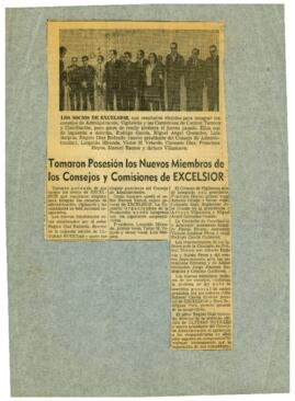 
Tomaron Posesión los Nuevos Miembros de. los Consejos y Comisiones de EXCELSIOR.



