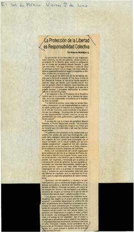 
La Protección de la Libertad es Responsabilidad Colectiva.


