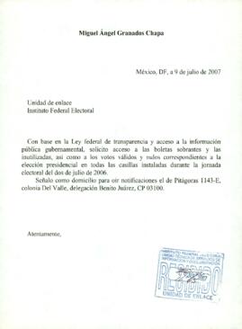 
Unidad de enlace. Instituto Federal Electoral.


