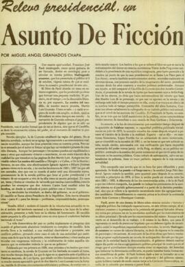 
Relevo presidencial, un asunto de ficción.


