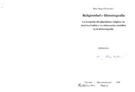 
Religiosidad e Historiografía.


