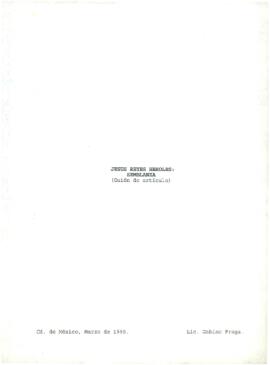 
Jesús Reyes Heroles : Semblanza (Guión de artículo).


