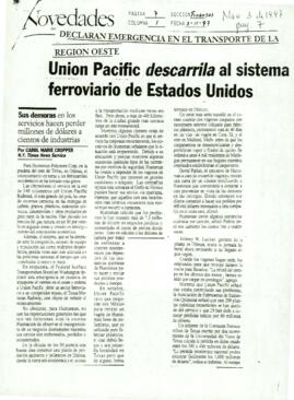 
Union Pacific descarrila al sistema ferroviario de Estados Unidos.


