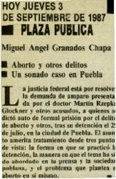 
Aborto y otros delitos, un sonado caso en Puebla.


