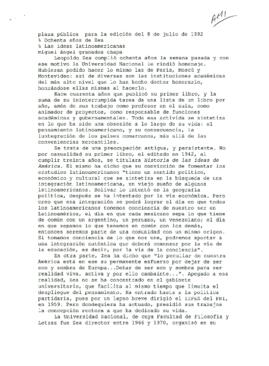 
Ochenta años de Zea.


