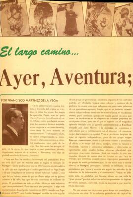
EL Largo camino… Ayer.


