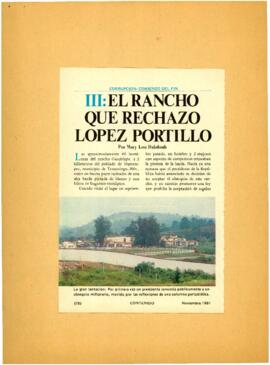 
El rancho que rechazo López Portillo.


