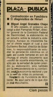 
Contradicción en Fundidora, el diagnóstico de Hiriart.


