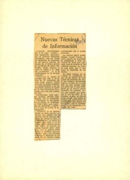 
Nuevas tecnicas de información.


