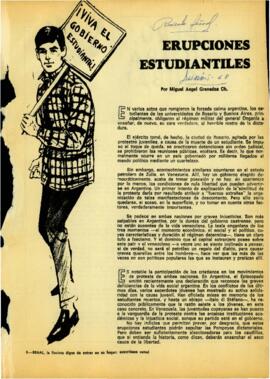 
Erupciones estudiantiles.
Perú ¿Otra Cuba?.


