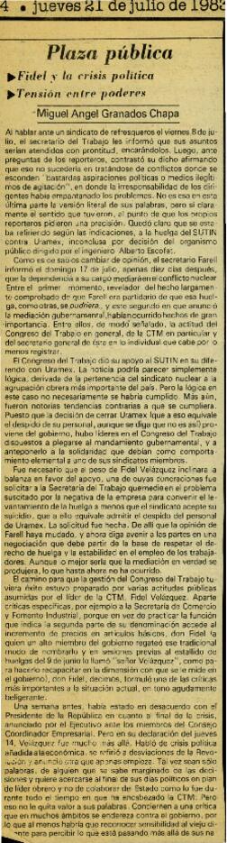 
Fidel y la crisis política.


