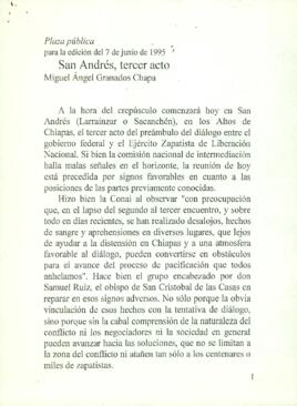 
San Andrés, tercer acto.


