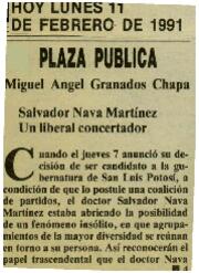 
Salvador Nava Martínez. Un liberal concertador.


