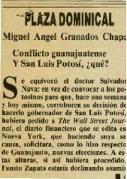 
Conflicto guanajuatense. Y San Luis Potosí, ¿qué?.


