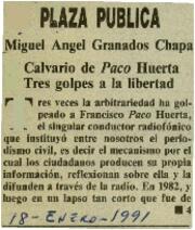 
Calvario de Paco Huerta, tres golpes a la libertad.


