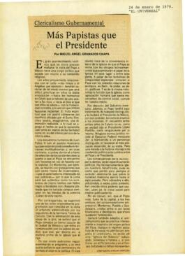 
Más papistas que el Presidente.


