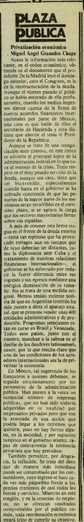 
Privatización económica.



