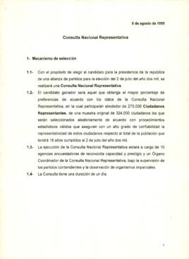 
Proceso de realización de la Consulta Nacional Representativa.


