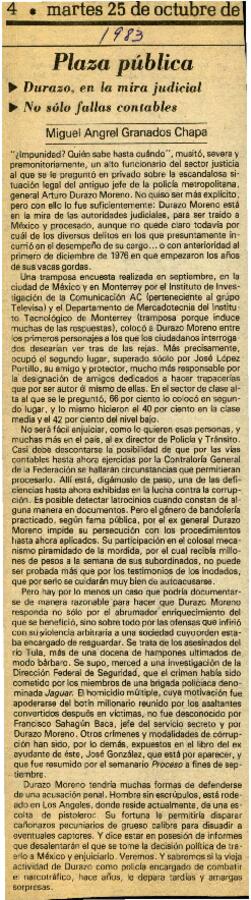 
Durazo, en la mira judicial.


