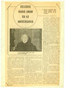 
Celebro Radio UNAM su 42 aniversario.


