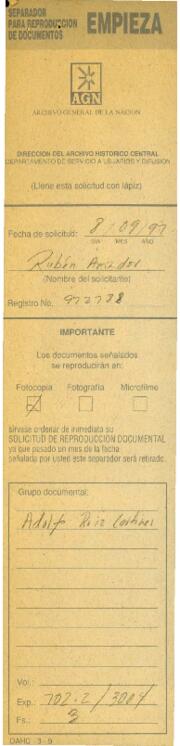 
Memorandum del 1953.


