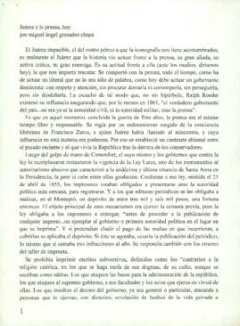 
Juárez y la prensa, hoy.


