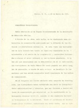
Sindicato de Trabajadores de Radio Educación.


