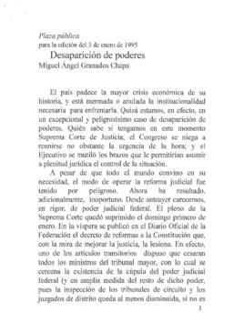 
Desaparición de poderes.


