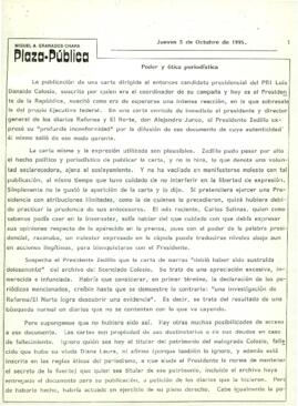 
Poder y ética periodística.


