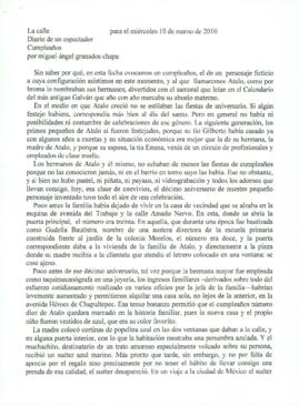 
Cumpleaños.


