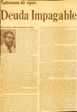 
Intereses de agio : Deuda impagable.


