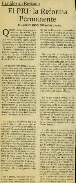 
El PRI la reforma permanente.


