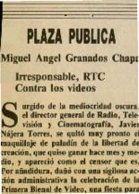 
Irresponsable, RTC. Contra los videos.


