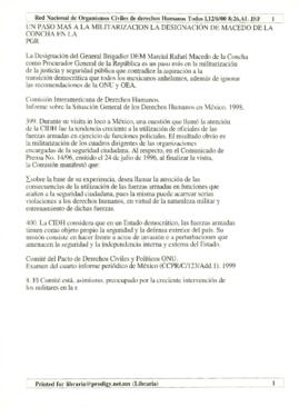 
Un paso mas a la militarización la designación de Macedo de la Concha en la Procuraduria General de la República.


