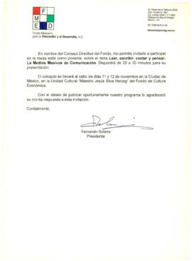 
Invitación a participar al coloquio.


