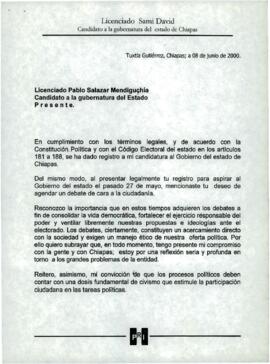 
Licenciado Sami David candidato a la gubernatura del Estado de Chiapas.


