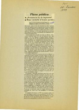 
¿Revivirá la ley de imprenta? Mejor enviarla al museo jurídico.


