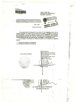 
Aviso notarial.


