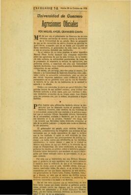 
Universidad de Guerrero. Agresiones Oficiales.


